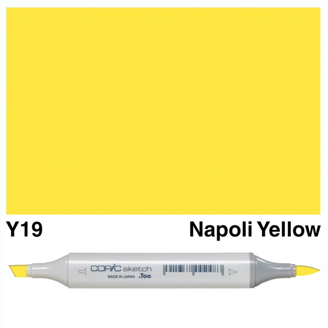 Copic Sketch Y19 Napoli Yellow