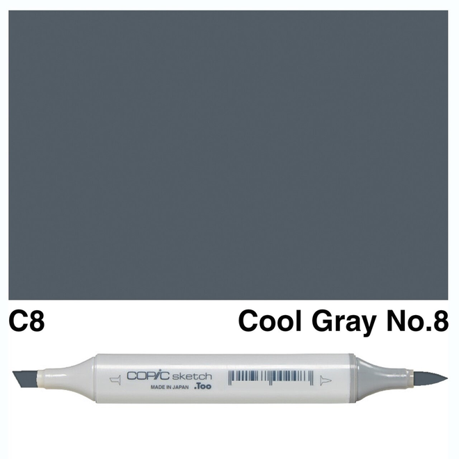 COPIC SKETCH C8 COOL GREY