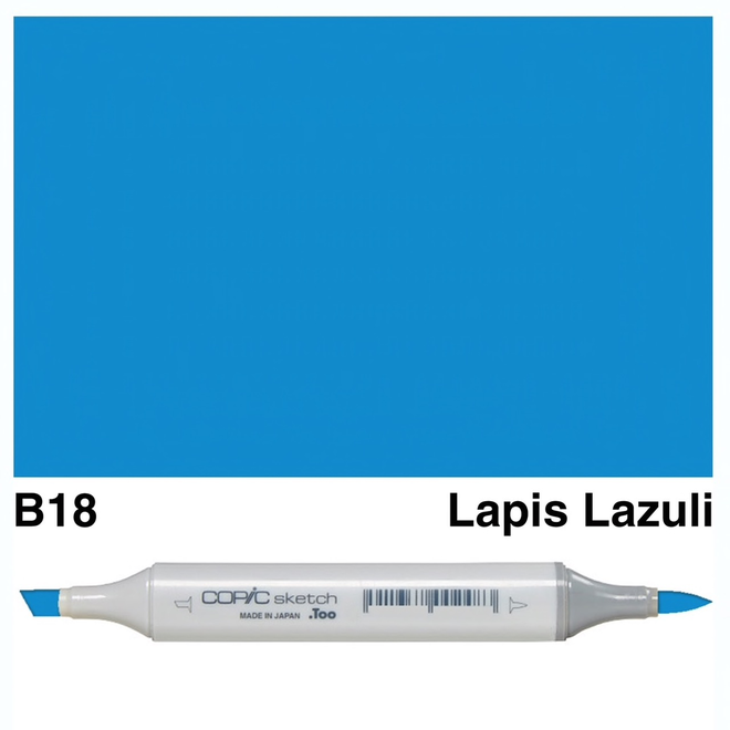 Copic Sketch Marker B18 Lapis Lazuli