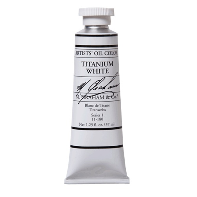 M. GRAHAM ARTIST OIL 37ML TITANIUM WHITE