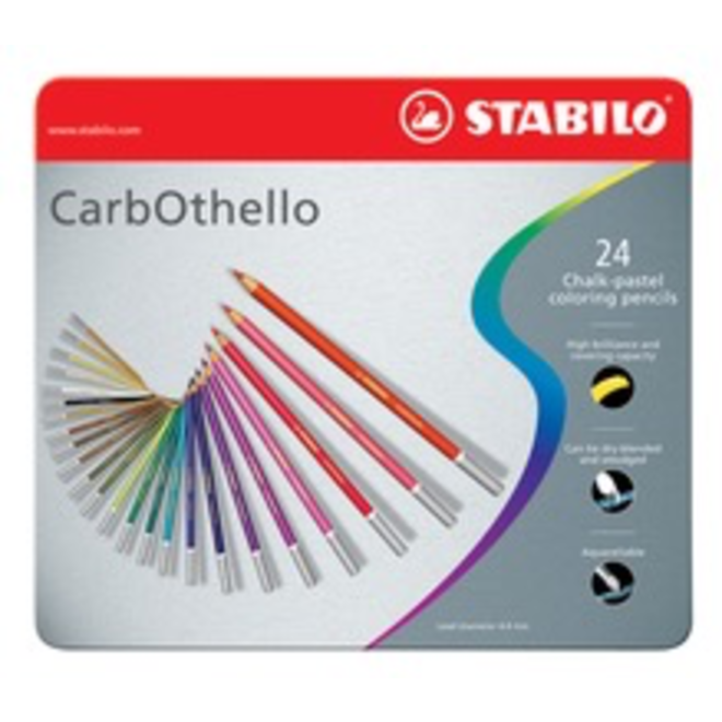 Stabilo Carbothello Chalk Pastels 24Pk Set
