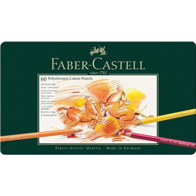Faber-Castell Polychromos 60 colour Pencil Tin