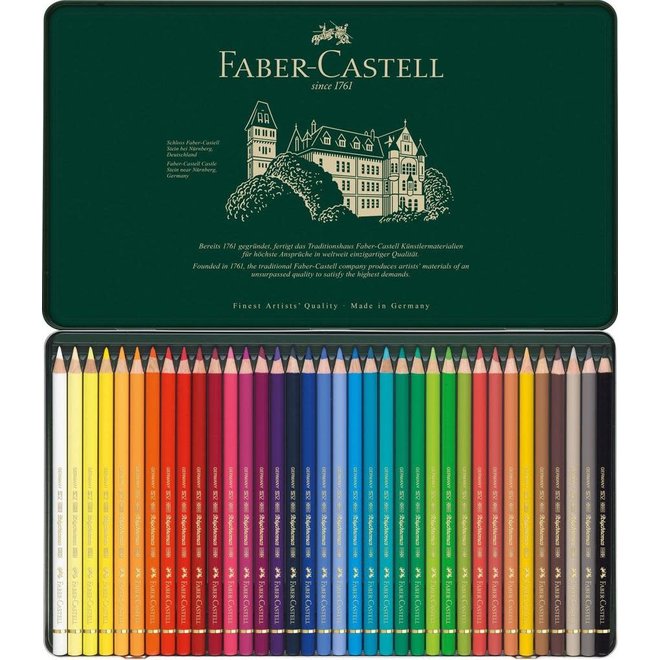 Faber-Castell Polychromos Tin of 36 Coloured Pencils