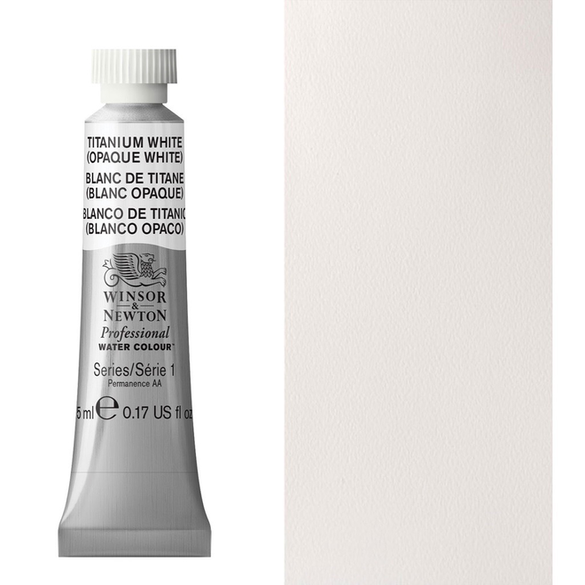 W&N ARTIST'S WATER COLOUR 5ML TITANIUM WHITE