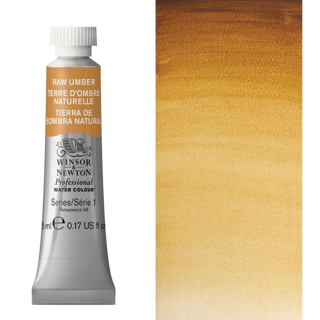 W&N ARTIST'S WATER COLOUR 5ML RAW UMBER