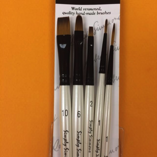 Simply Simmons Everything Synthetic Brush Set 5Pk