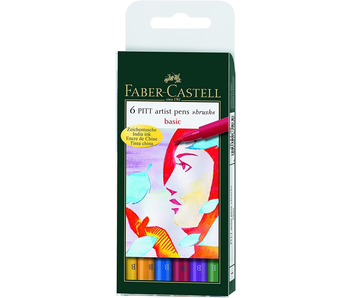 Faber Castell Pitt Pen 6 Set Basic