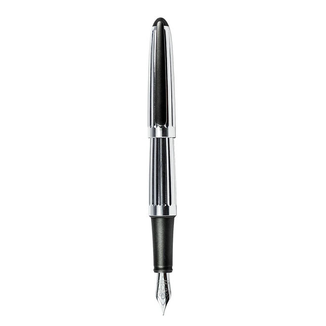 Diplomat Aero Factory Chrome Medium Fountain Pen