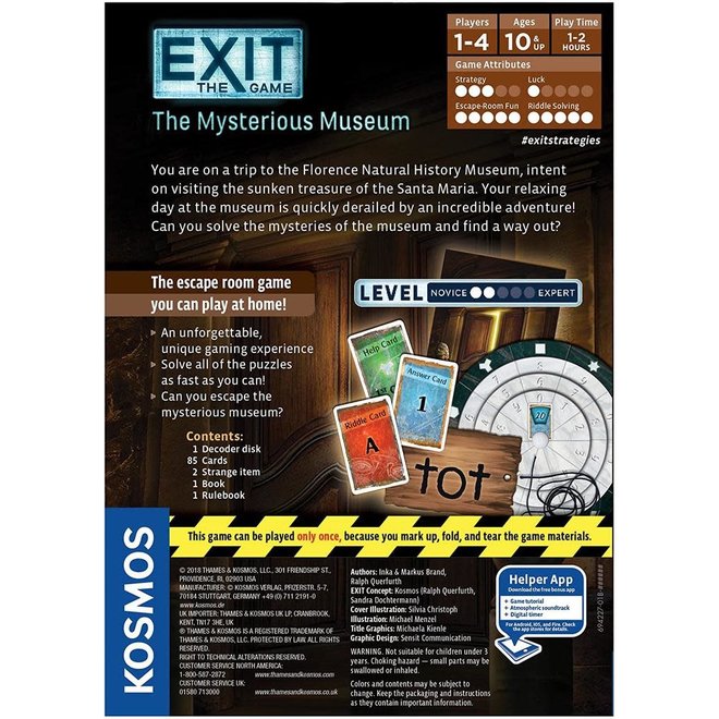 Thames & Kosmos: Exit The Game - The Mysterious Museum