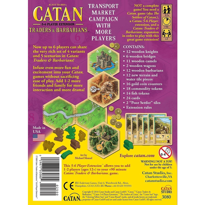 CATAN 5-6 PLAYER EXTENSION: TRADERS & BARBARIANS