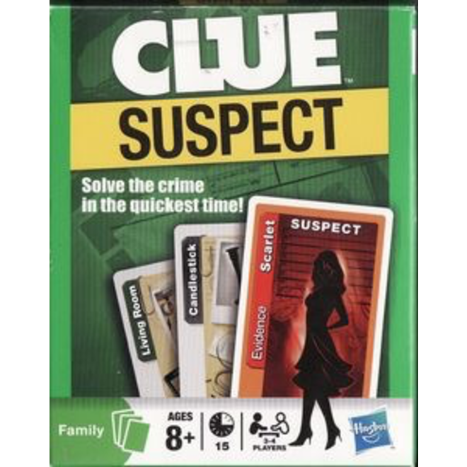 CLUE SUSPECT CARD GAME