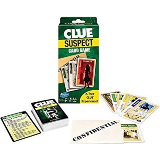 CLUE SUSPECT CARD GAME