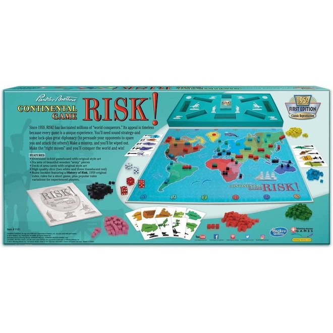 Risk! Continental Game - 1959 First Edition Classic Reproduction