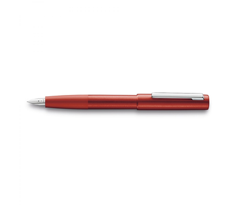 Lamy Aion Fountain Pen, Red Steel Broad