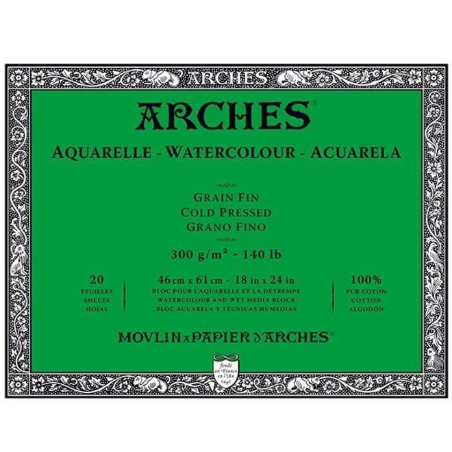 Arches Watercolour Block Cold Press 140Lb 18x24