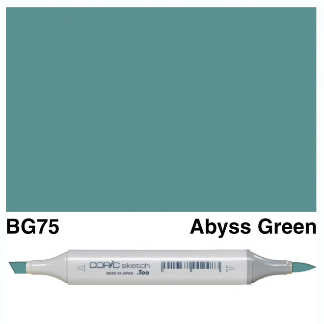 Copic Sketch Bg75 Abyss Green