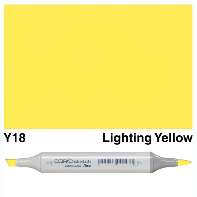 Copic Sketch Y18 Lightning Yellow