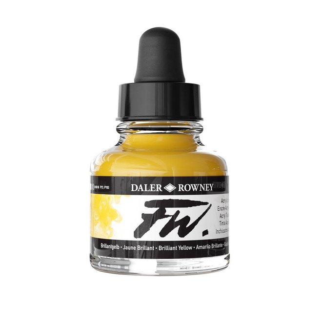 FW ACRYLIC INK BRILLIANT YELLOW 1OZ