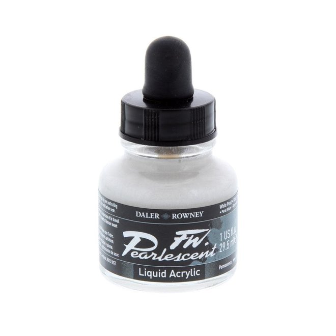 FW PEARLESCENT ACRYLIC INK WHITE PEARL 1OZ