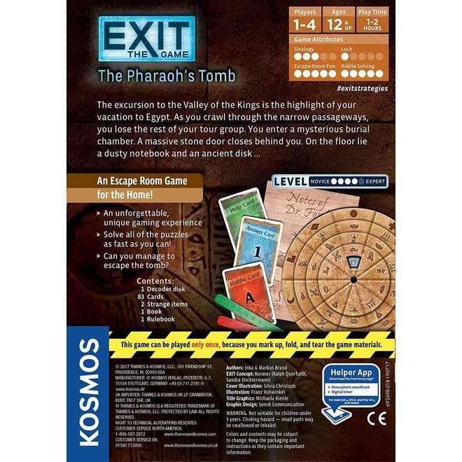 THAMES & KOSMOS: EXIT THE GAME - THE PHARAOH’S TOMB