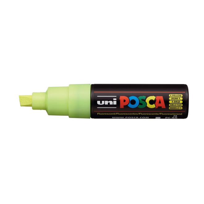 Posca PC-8K Broad Fluorescent  Yellow