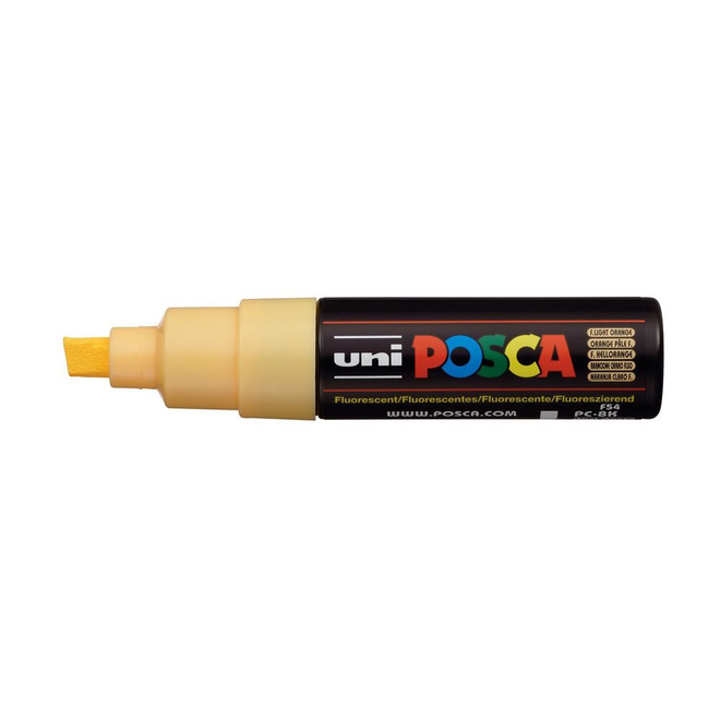 Posca Pc-8K Broad Fluorescent  Light Orange