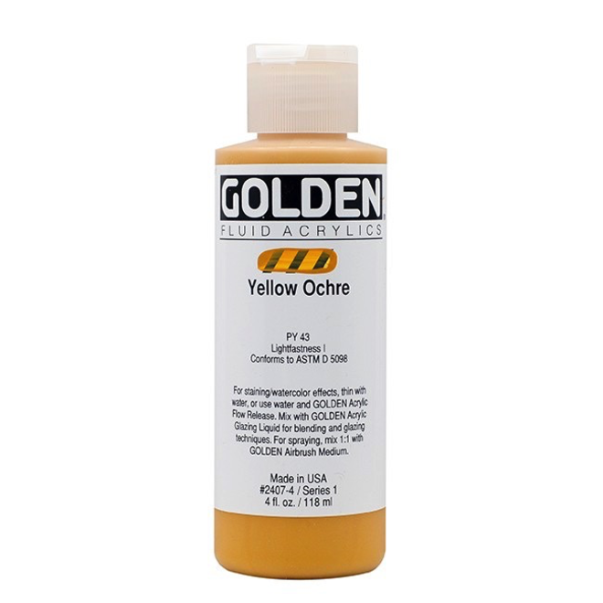 Golden 4oz Fluid Yellow Ochre Series 1