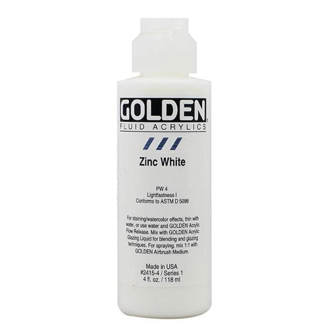 Golden 4oz Fluid Zinc White Series 1