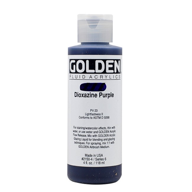 Golden 4Oz Fluid Dioxazine Purple Series 6