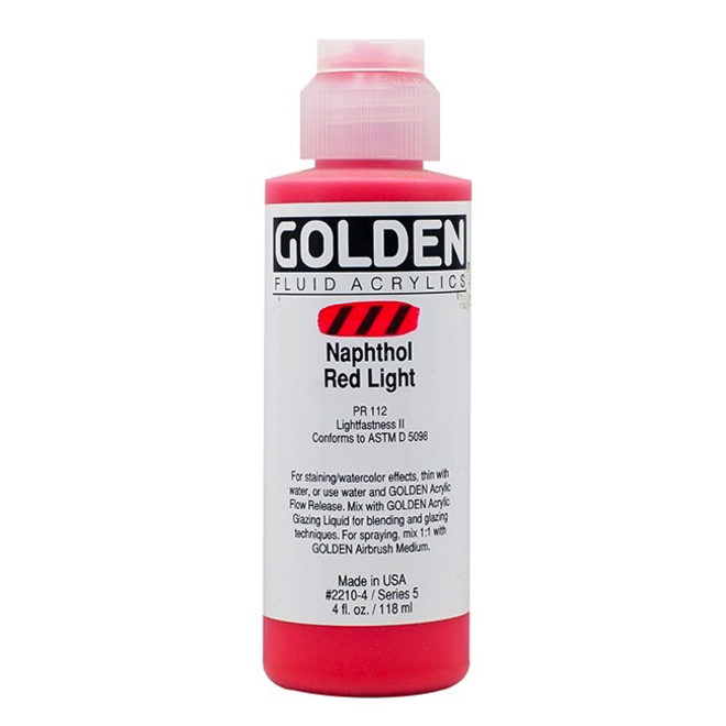 Golden 4oz Fluid Napthol Red Light Series 5