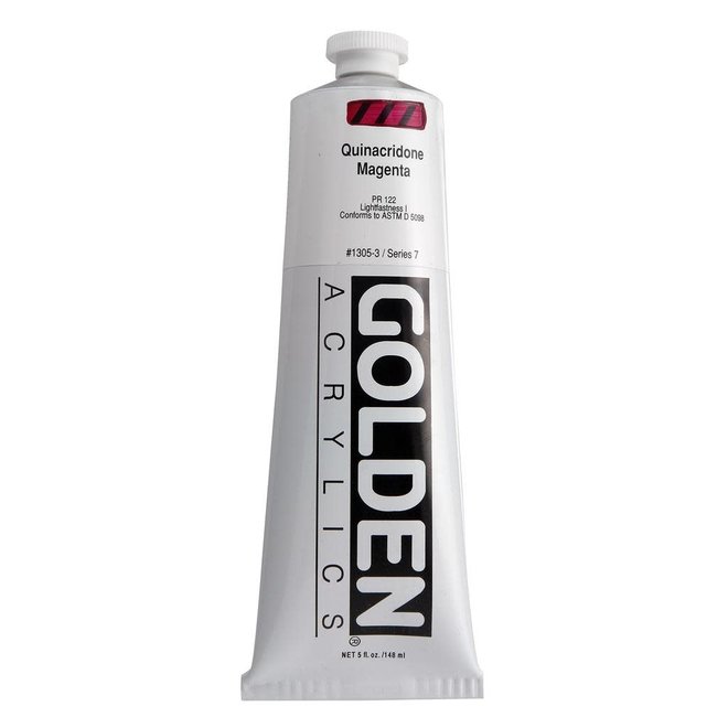 Golden 5Oz Quinacridone Magenta Heavy Body Series 7