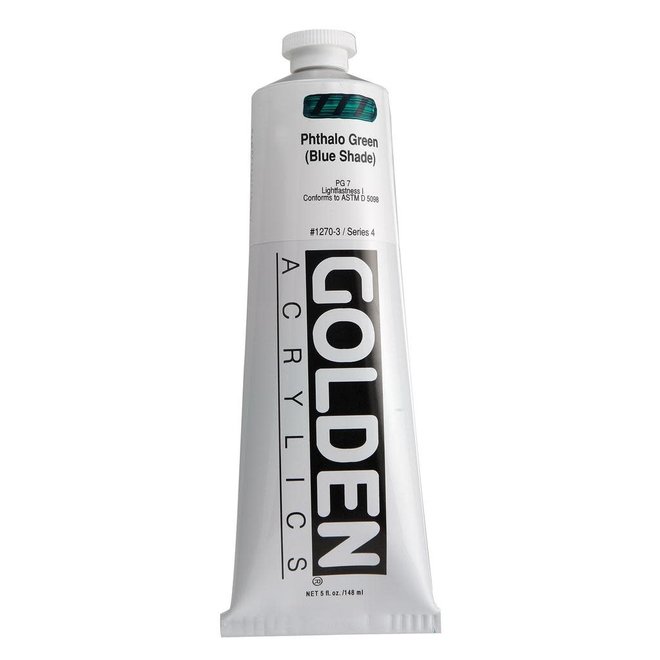Golden 5Oz Phthalo Green (Blue) Heavy Body Series 4