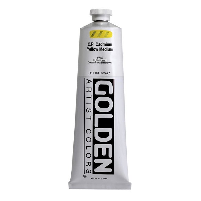 Golden 5oz CP Cadmium Yellow Medium Heavy Body Series 7