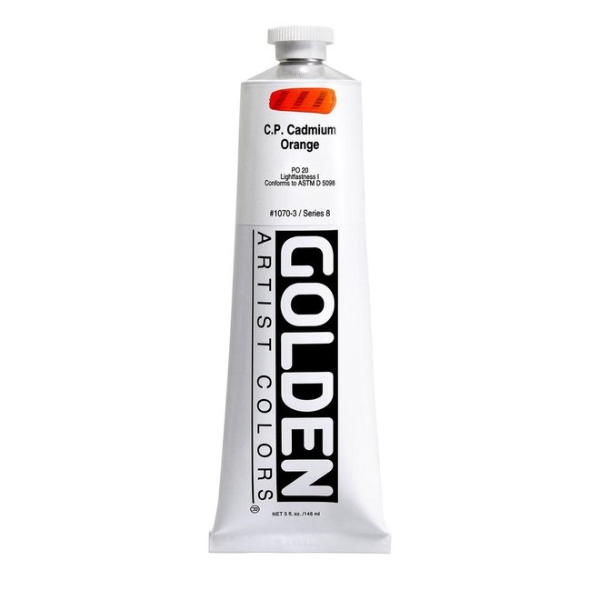 Golden 5oz CP Cadmium Orange Heavy Body Series 8