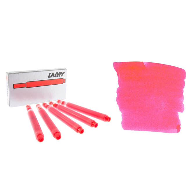 Lamy Ink Cartridge Red 5 Per Pack