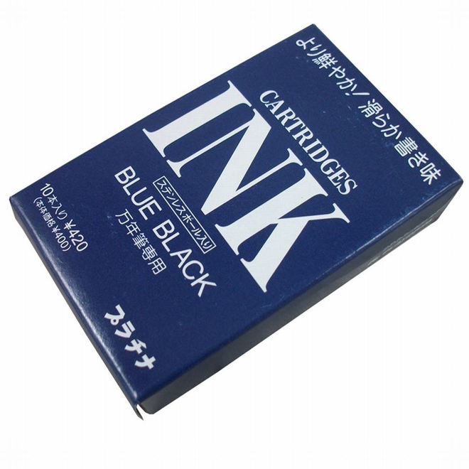 Platinum / Preppy Cartridge 10 Pack Blue Black
