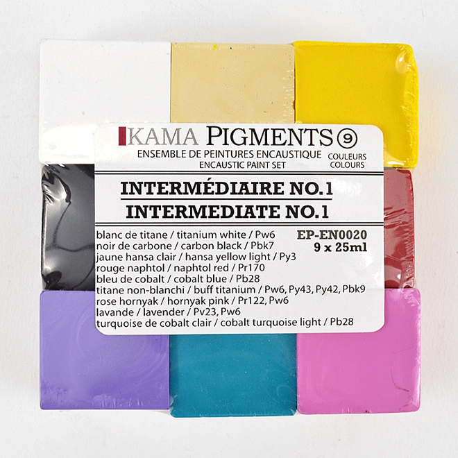 KAMA PIGMENTS INTERMEDIATE NO 1 ENCAUSTIC PAINT SET