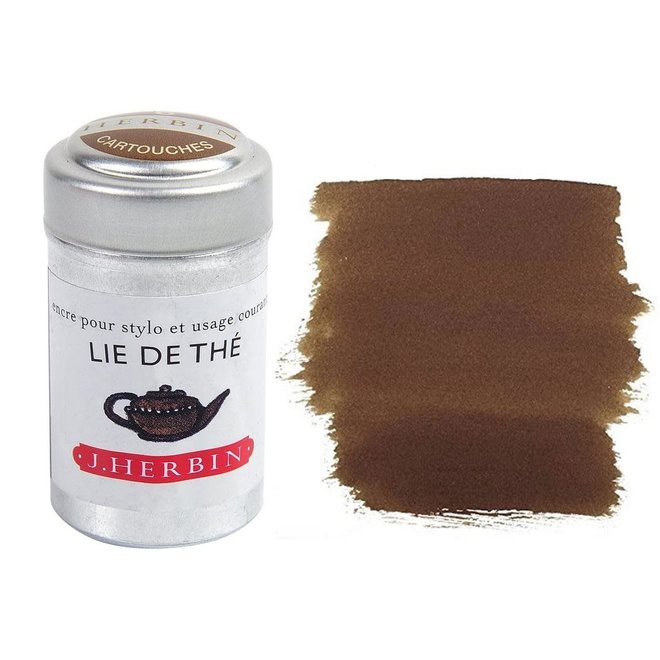 J. Herbin Ink Cartridge 6Pk Lie De The Tea Leaves