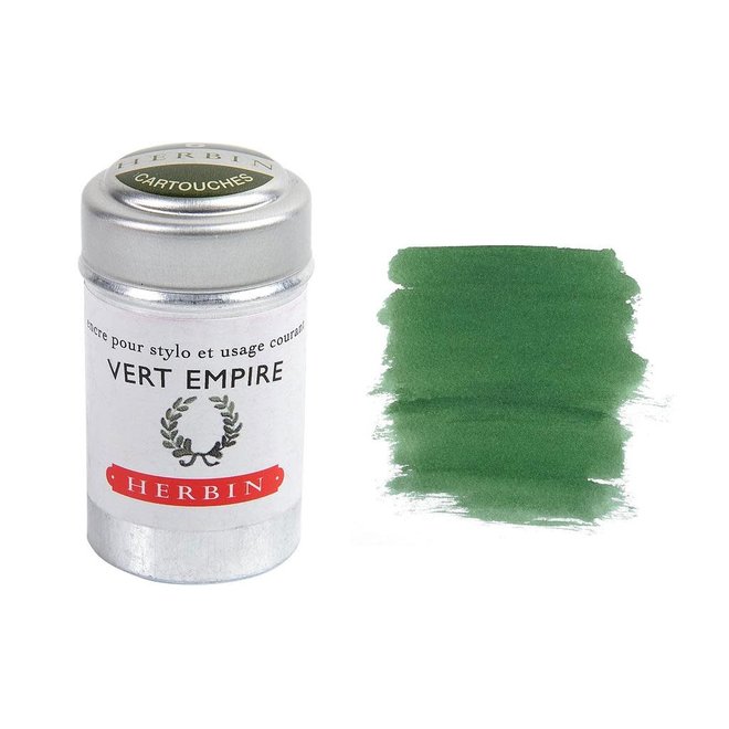 J. Herbin Ink Cartridge 6Pk Vert Empire Green