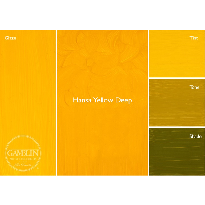 Gamblin Artist'S Oil Colors 37Ml Hansa Yellow Deep