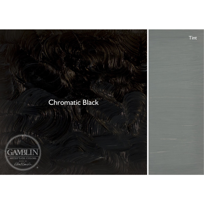GAMBLIN ARTIST'S OIL COLORS 37ML CHROMATIC BLACK