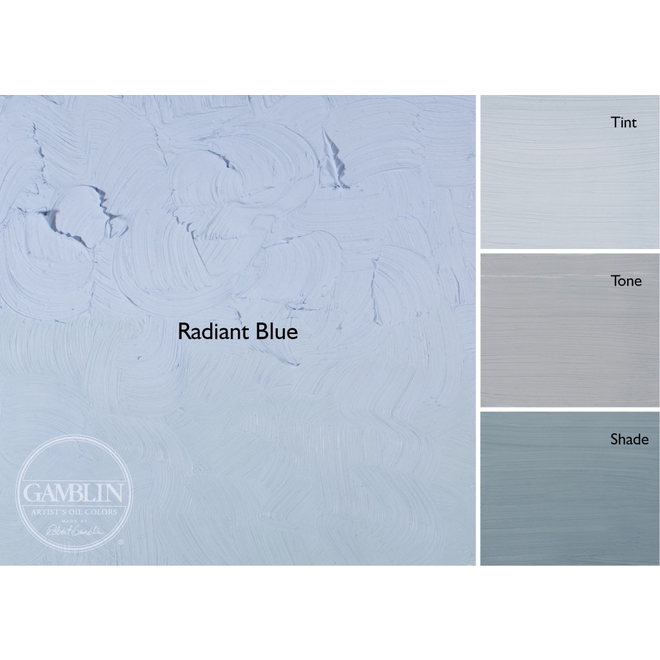GAMBLIN ARTIST'S OIL COLORS 37ML RADIANT BLUE