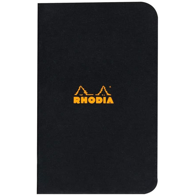 RHODIA SOFTCOVER NOTEBOOK 3x5 BLACK GRAPH