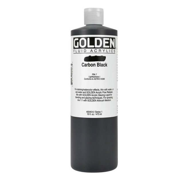Golden 16Oz Fluid Carbon Black Series 1