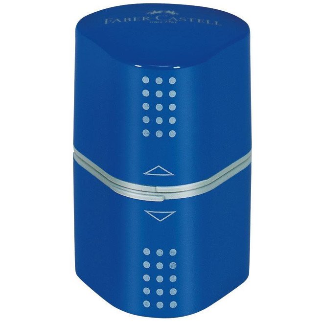 Faber-Castell Grip 3 Hole Sharpener Coloured - Red/Blue