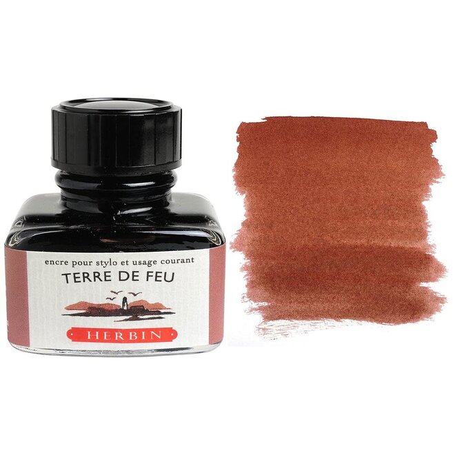 J. Herbin Fountain Pen Ink 30Ml Terre De Feu