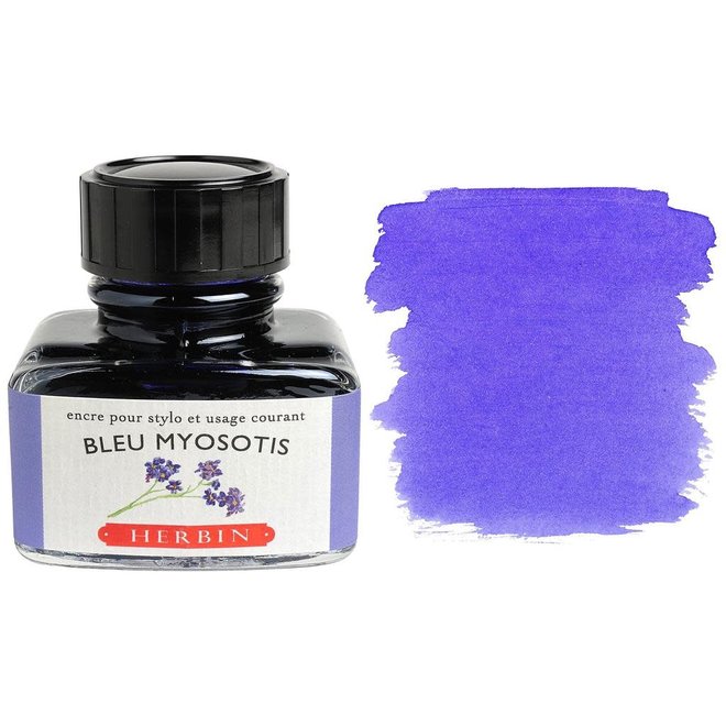 J. HERBIN FOUNTAIN PEN INK 30ML BLEU MYOSOTIS FORGET ME NOT