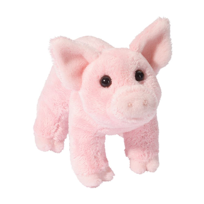 DOUGLAS CUDDLE TOY PLUSH BUTTONS PIG