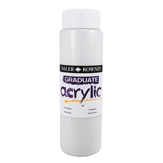 GRADUATE ACRYLIC 500ML PEARL WHITE