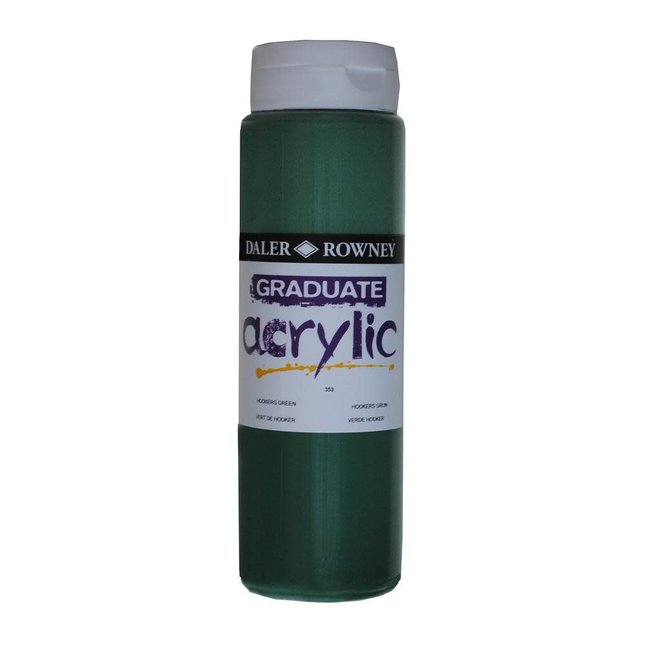 GRADUATE ACRYLIC 500ML HOOKERS GREEN